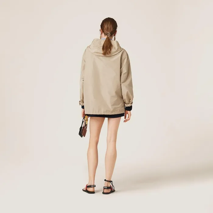 Women Outerwear Miu Miu Technical Fabric Blouson Jacket Cord Women Outerwear Miu Miu Technical Fabric Blouson Jacket Cord