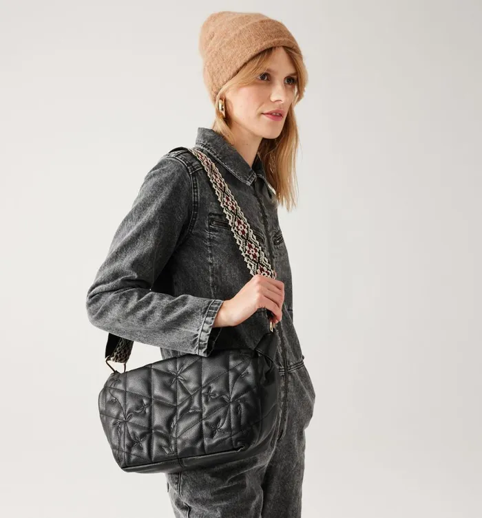Women Padded Handbag 8211 Black Promod Bags