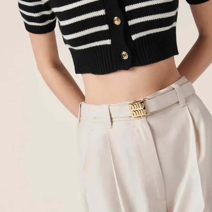 Women Pants And Shorts Miu Miu Batavia Pants Natural
