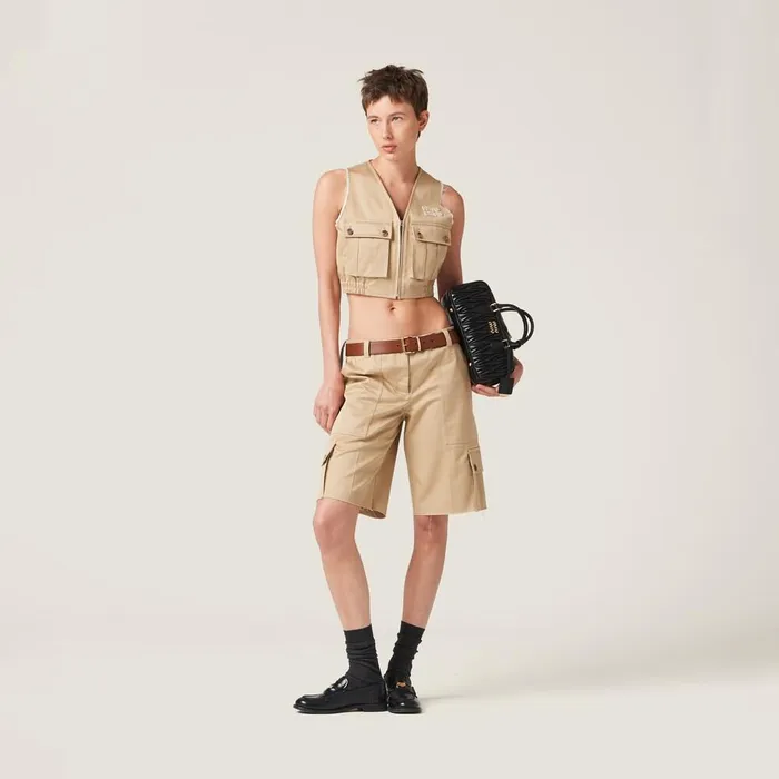 Women Pants And Shorts Miu Miu Chino Bermudas Cord Women Pants And Shorts Miu Miu Chino Bermudas Cord