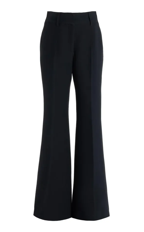 Women Pants Gabriela Hearst Rhein Pant In Black Wool Silk Cady