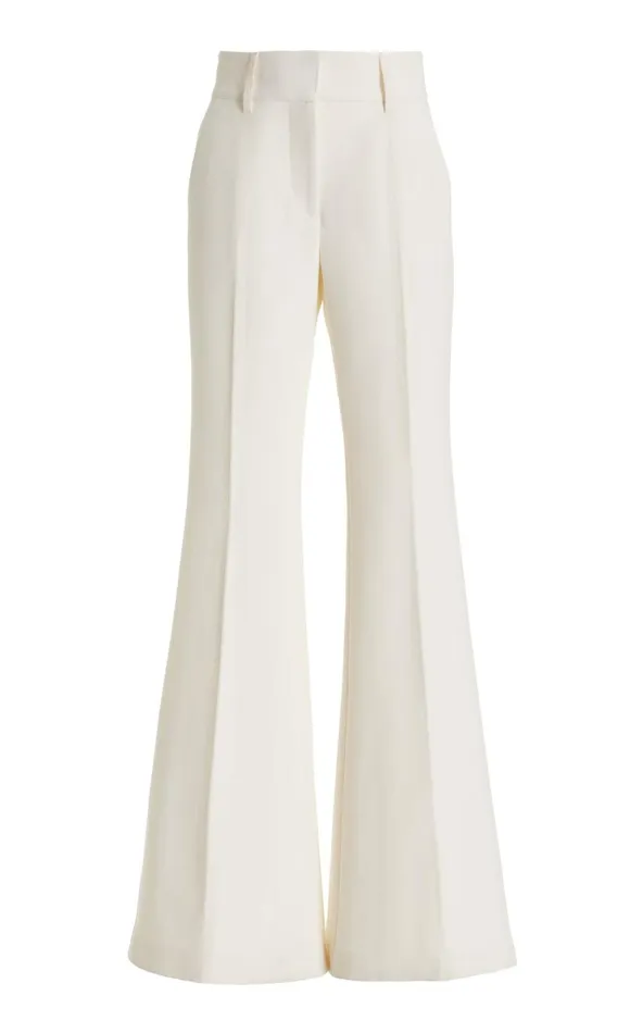 Women Pants Gabriela Hearst Rhein Pant In Ivory Silk Wool Cady