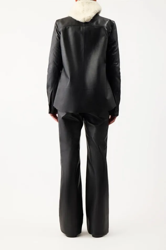 Women Pants Gabriela Hearst Vesta Pant In Black Nappa Leather