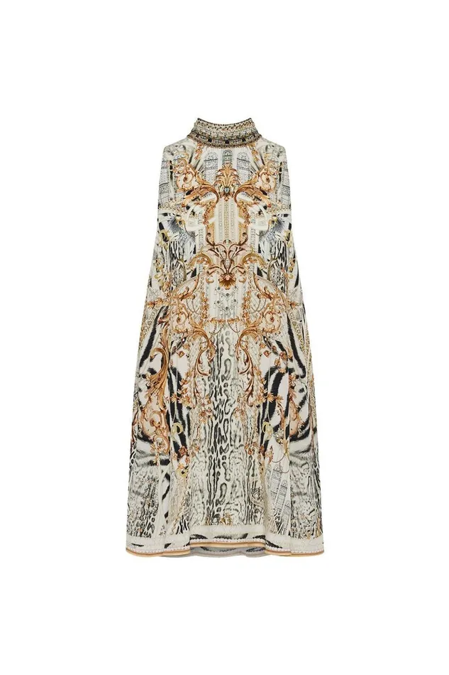 Women Party Dresses Camilla Back Neck Tie Short Dress Gates Of Glory