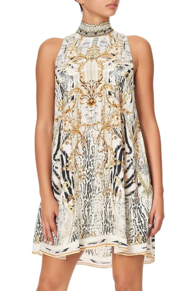 Women Party Dresses Camilla Back Neck Tie Short Dress Gates Of Glory