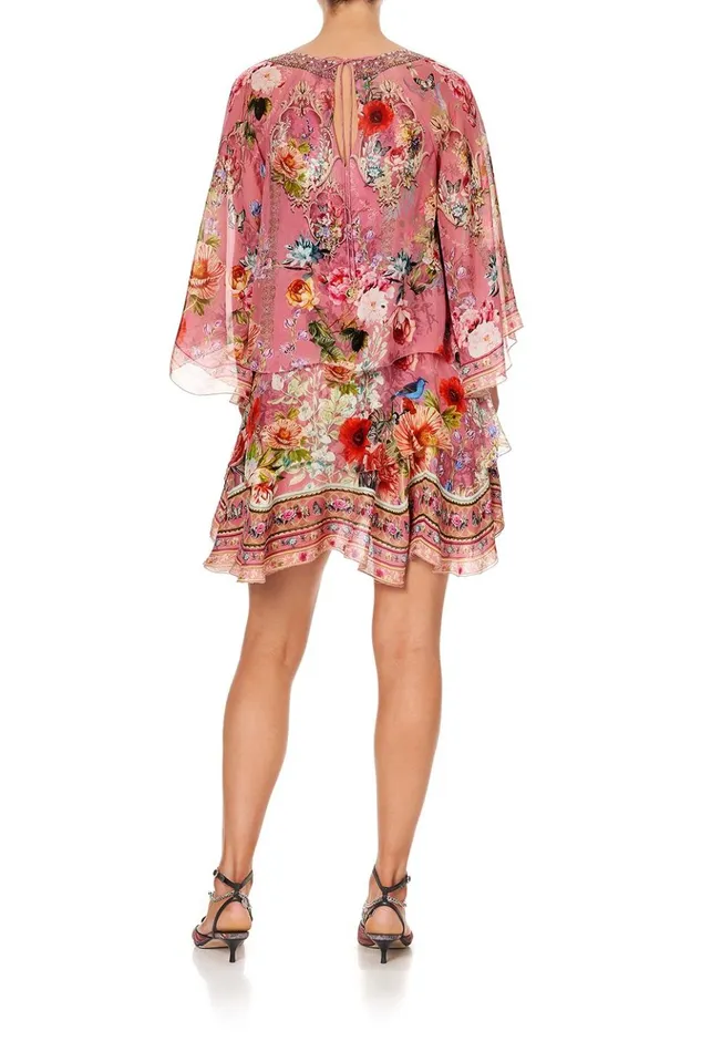 Women Party Dresses Camilla Layered Frill Short Dress Patchwork Heart