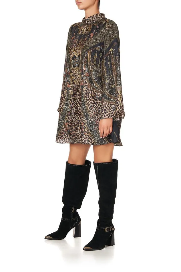 Women Party Dresses Camilla Long Sleeve Swing Dress Abingdon Palace