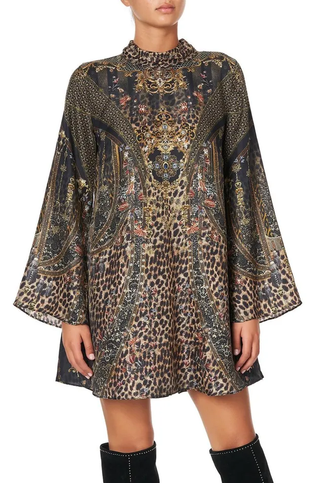 Women Party Dresses Camilla Long Sleeve Swing Dress Abingdon Palace