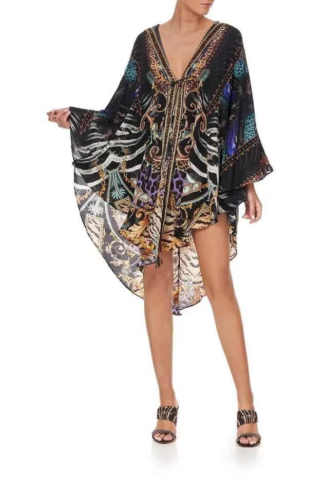 Women Party Dresses Camilla Shaped Hem Layer With Hood Shes Got Grace