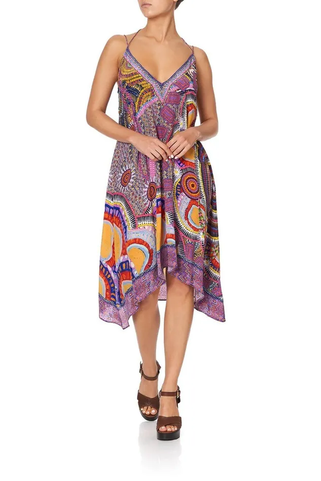 Women Party Dresses Camilla VNeck Strappy Flare Dress Warlu Dreaming