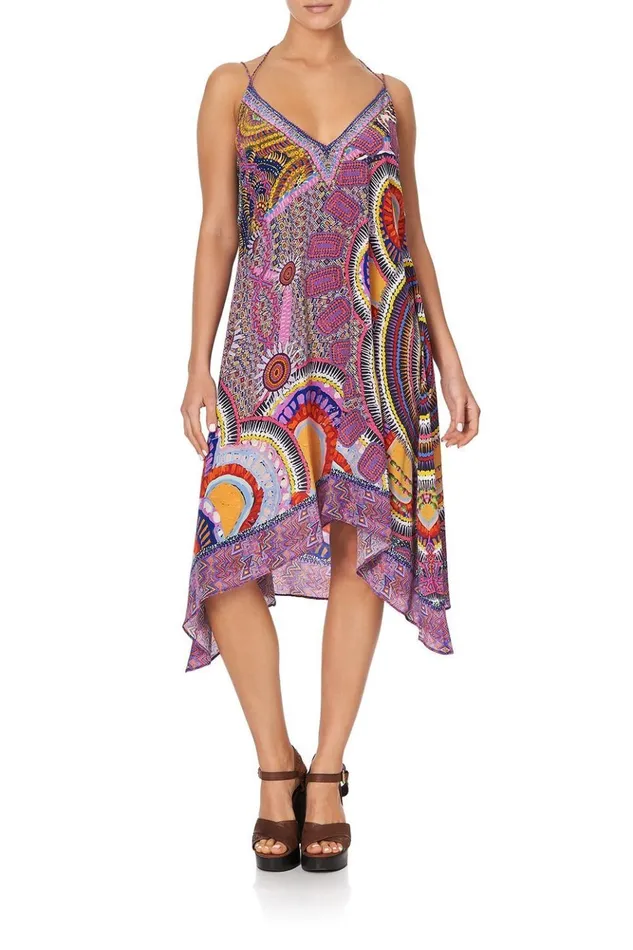 Women Party Dresses Camilla VNeck Strappy Flare Dress Warlu Dreaming