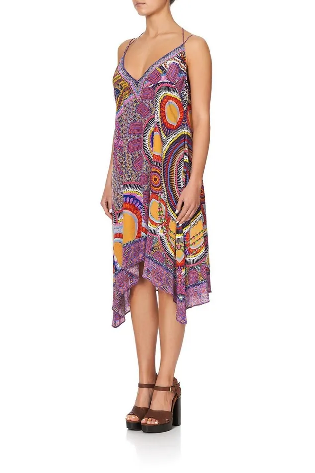 Women Party Dresses Camilla VNeck Strappy Flare Dress Warlu Dreaming