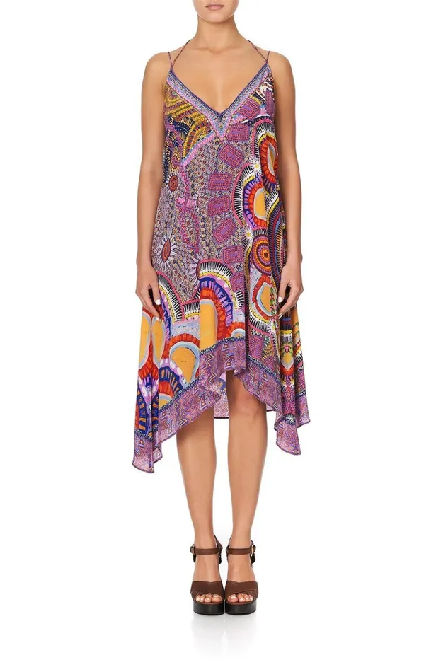 Women Party Dresses Camilla VNeck Strappy Flare Dress Warlu Dreaming