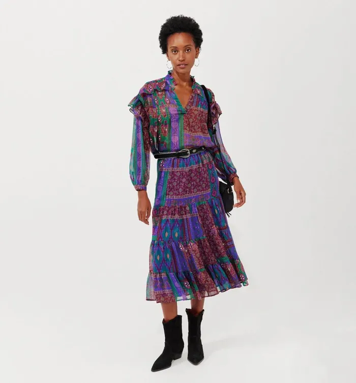 Women Patterned Frilly Blouse 8211 Multicolour Print Promod Shirts And Tunics Women Patterned Frilly Blouse 8211 Multicolour Print Promod Shirts And Tunics