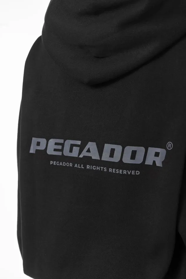 Women Pegador Hoodies Atna Logo Oversized Hoodie Washed Black Dark Grey Women Pegador Hoodies Atna Logo Oversized Hoodie Washed Black Dark Grey