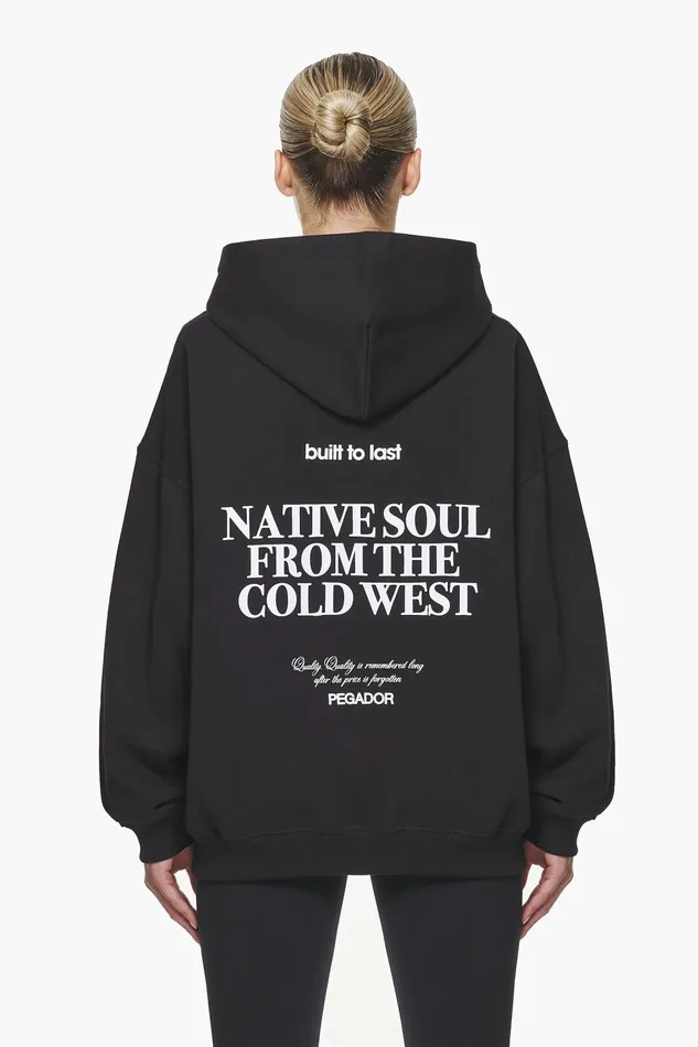 Women Pegador Hoodies Cadogan Oversized Hoodie Black