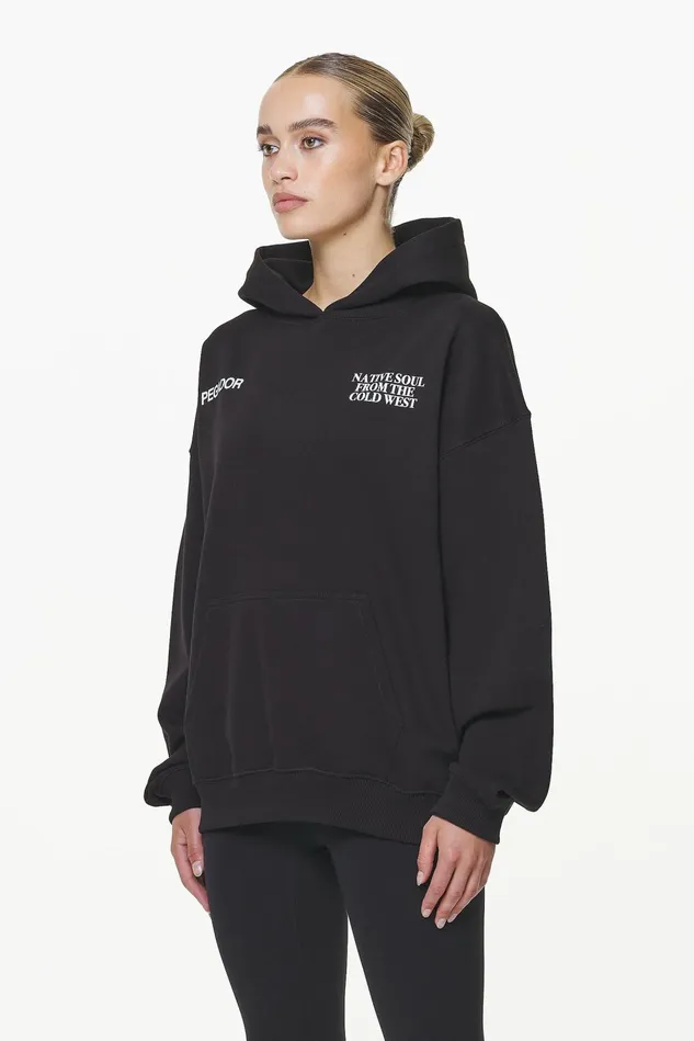 Women Pegador Hoodies Cadogan Oversized Hoodie Black Women Pegador Hoodies Cadogan Oversized Hoodie Black