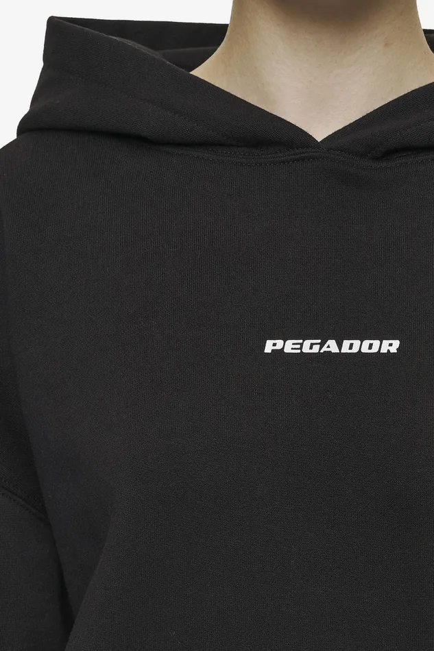 Women Pegador Hoodies Clarita Logo Oversized HoodieBlack White Gum Women Pegador Hoodies Clarita Logo Oversized HoodieBlack White Gum