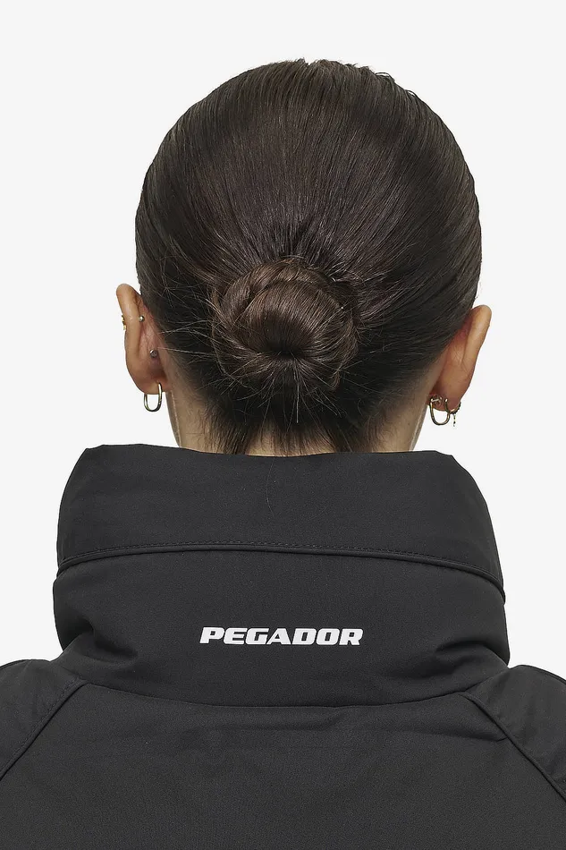 Women Pegador Jacken Henra Oversized Raglan Puffer Jacket Black