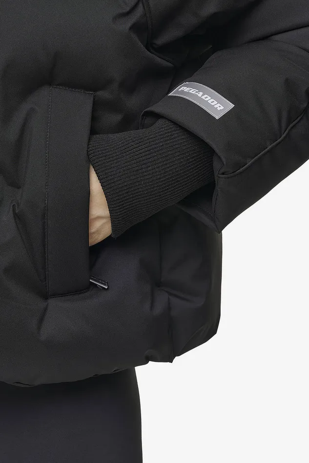 Women Pegador Jacken Henra Oversized Raglan Puffer Jacket Black