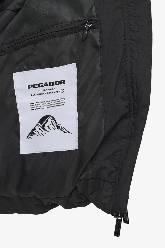 Women Pegador Jacken Henra Oversized Raglan Puffer Jacket Black