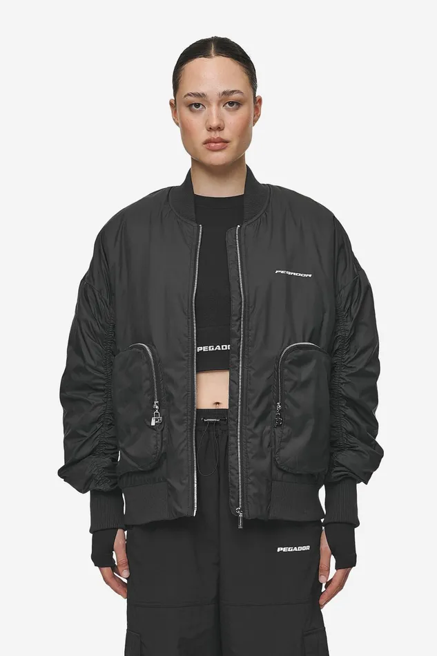 Women Pegador Jacken Shila Oversized Bomberjacket Black