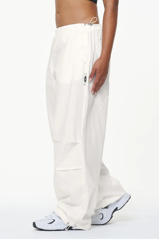 Women Pegador Pants Tower Skydiver Track Pants Vintage Washed Bone White