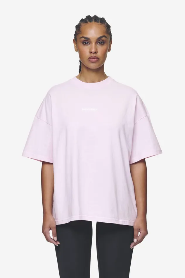 Women Pegador Tees Arendal Logo Heavy Oversized Tee Washed Bubblegum White Women Pegador Tees Arendal Logo Heavy Oversized Tee Washed Bubblegum White