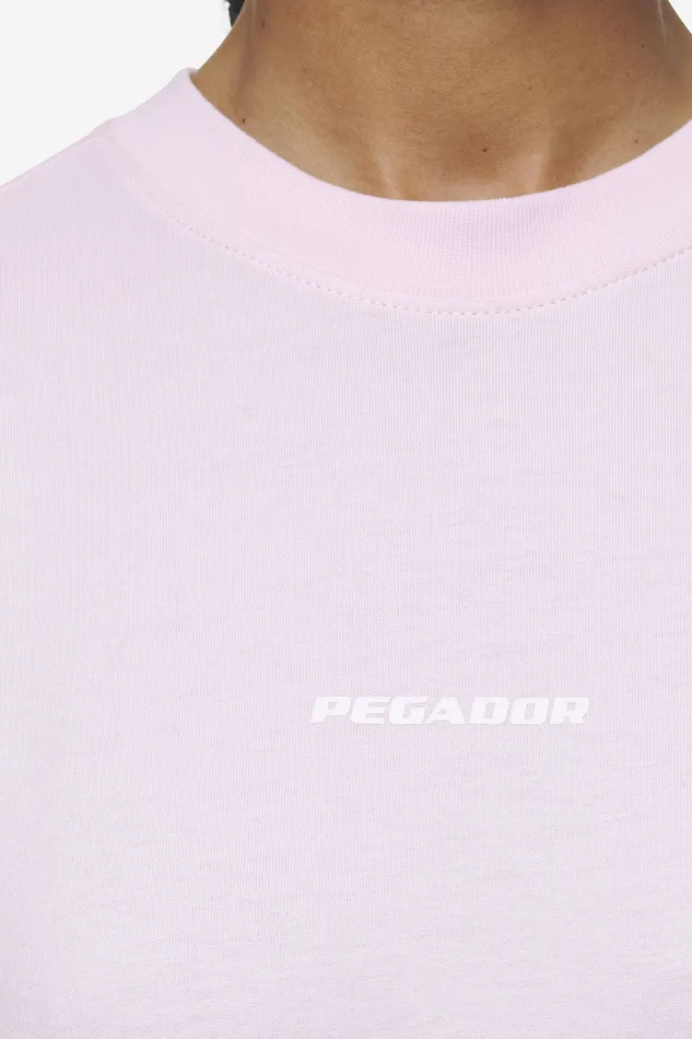 Women Pegador Tees Arendal Logo Heavy Oversized Tee Washed Bubblegum White Women Pegador Tees Arendal Logo Heavy Oversized Tee Washed Bubblegum White