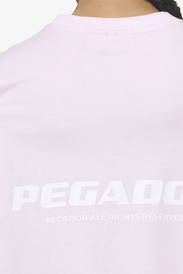 Women Pegador Tees Arendal Logo Heavy Oversized Tee Washed Bubblegum White Women Pegador Tees Arendal Logo Heavy Oversized Tee Washed Bubblegum White