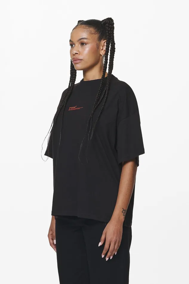 Women Pegador Tees Navisk Heavy Oversized Tee Black Women Pegador Tees Navisk Heavy Oversized Tee Black