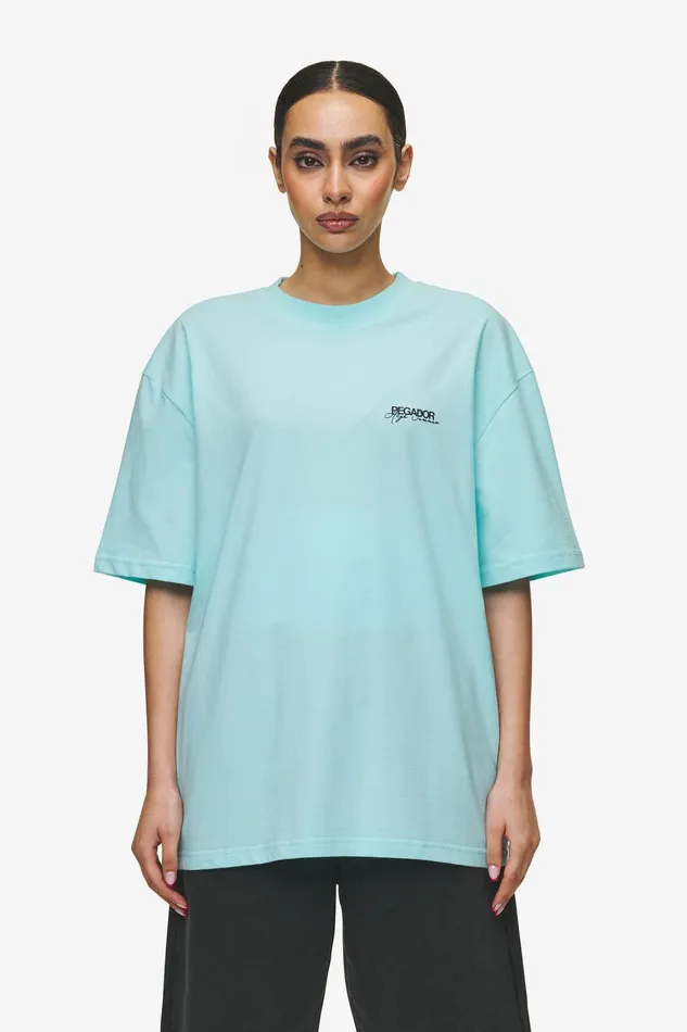 Women Pegador Tees Patino Oversized Tee Washed Sky Blue Women Pegador Tees Patino Oversized Tee Washed Sky Blue