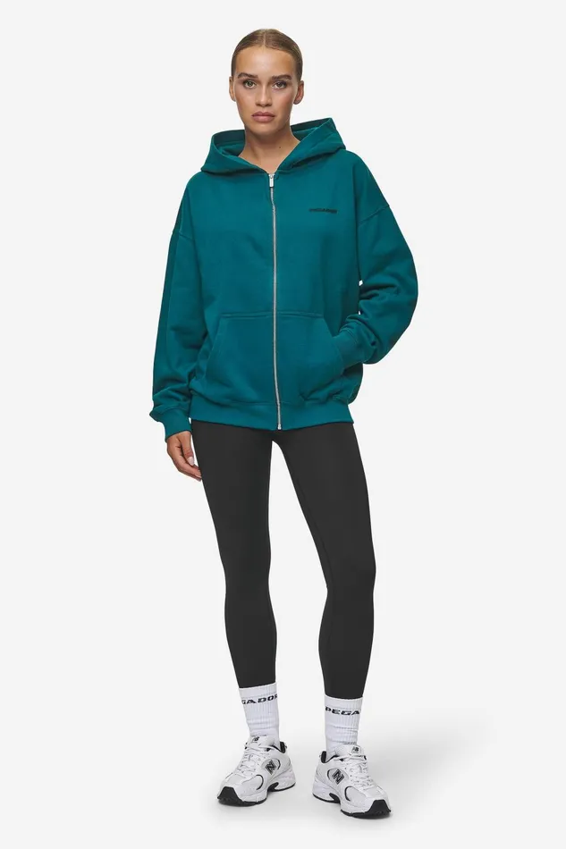 Women Pegador Zip Hoodies Clarita Oversized Sweat Jacket Washed Urban Turquoise Black Gum Women Pegador Zip Hoodies Clarita Oversized Sweat Jacket Washed Urban Turquoise Black Gum