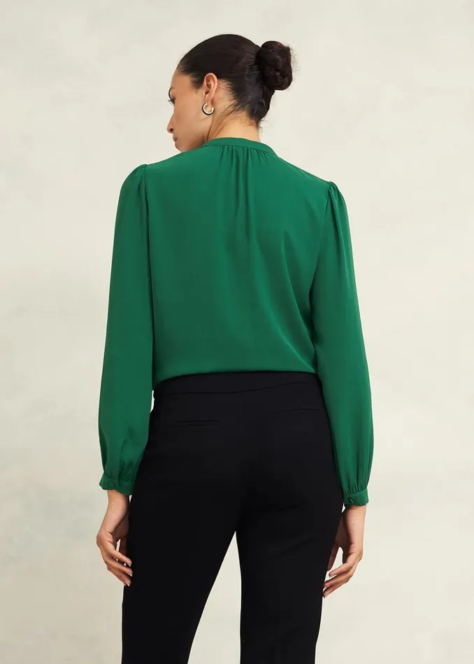 Women Peony Blouse Green Hobbs Tops