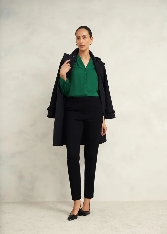 Women Peony Blouse Green Hobbs Tops