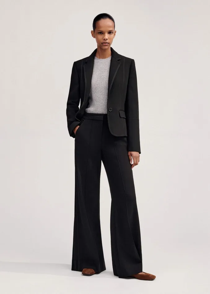 Women Perfect Workwear Short Blazer Man Pant Suit MEEM