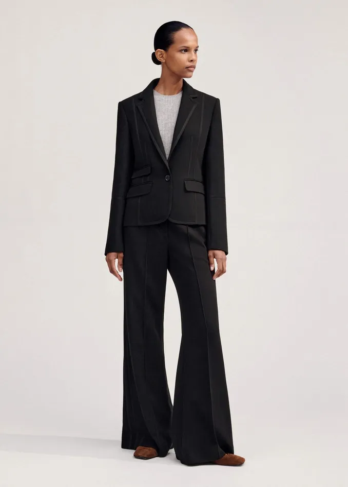 Women Perfect Workwear Short Blazer Man Pant Suit MEEM