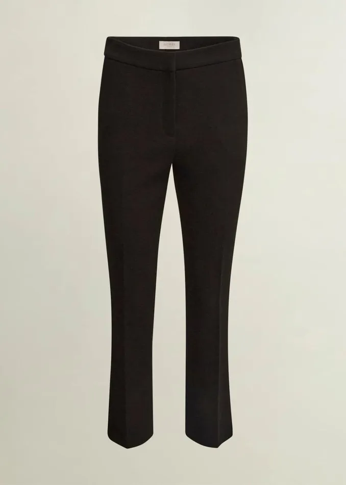 Women Petite Mia Slim Trousers Black Hobbs Trousers