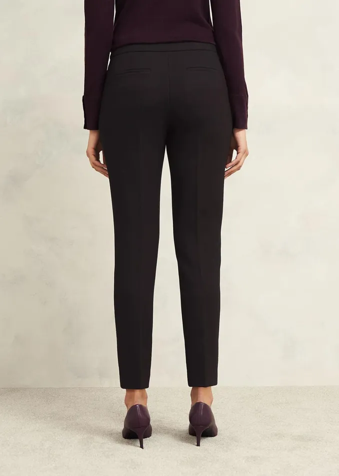 Women Petite Mia Slim Trousers Black Hobbs Trousers