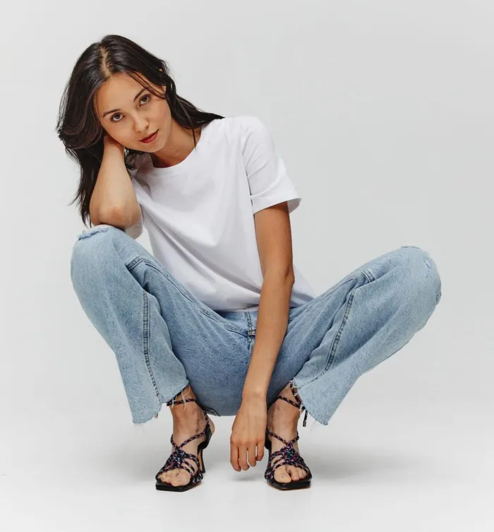 Women Plain ShortSleeved Top 8211 White Promod Tops