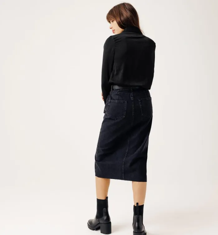 Women Plain Silky Blouse 8211 Black Promod Shirts And Tunics Women Plain Silky Blouse 8211 Black Promod Shirts And Tunics