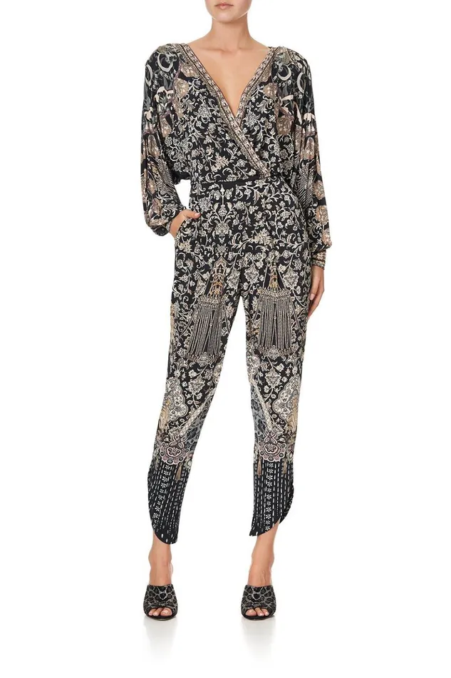 Women Playsuits and Jumpsuits Camilla Jersey Twist Front Jumpsuit Dust Her Off