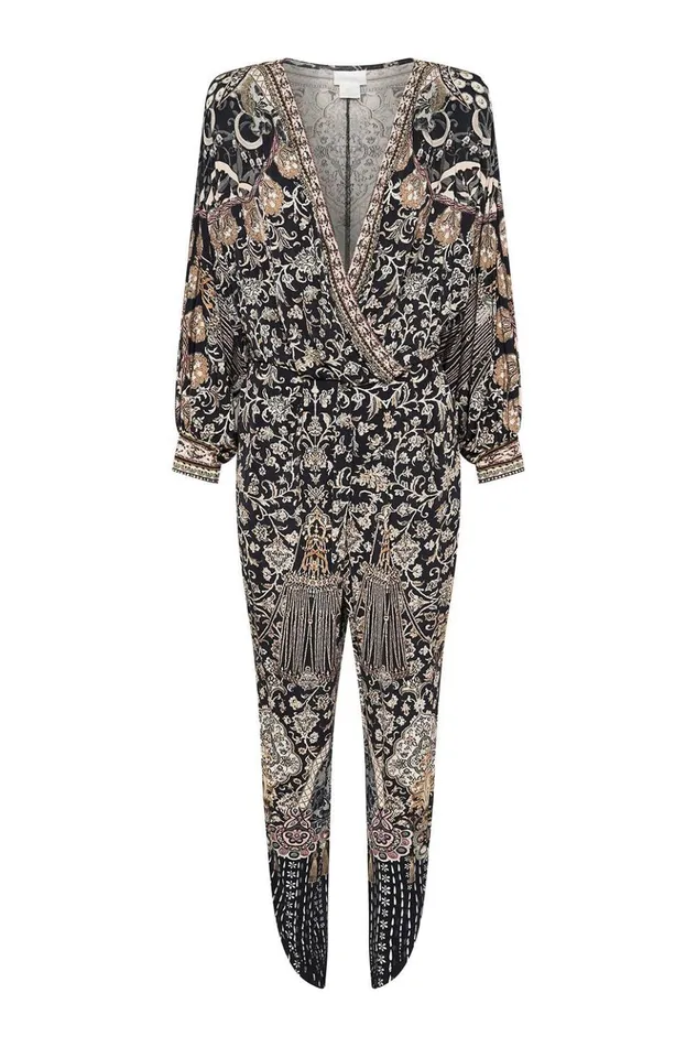 Women Playsuits and Jumpsuits Camilla Jersey Twist Front Jumpsuit Dust Her Off