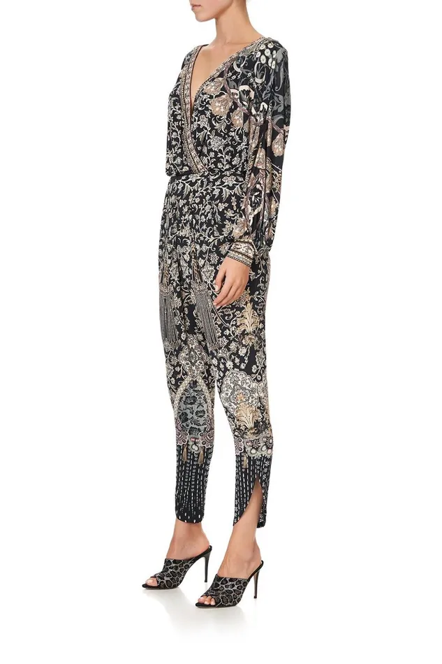 Women Playsuits and Jumpsuits Camilla Jersey Twist Front Jumpsuit Dust Her Off