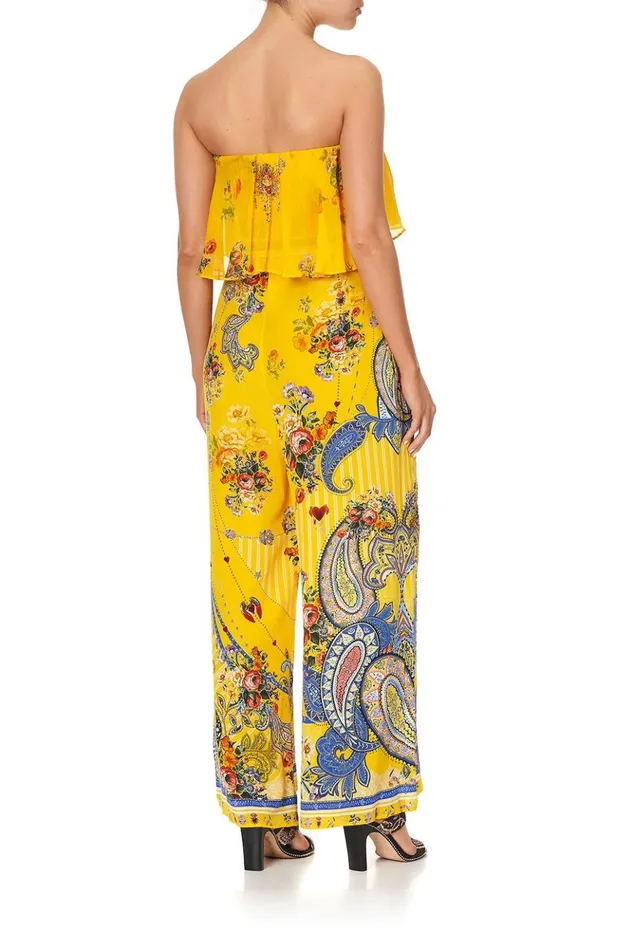 Women Playsuits and Jumpsuits Camilla Strapless Jumpsuit With Frill Own Muse