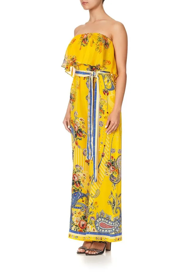 Women Playsuits and Jumpsuits Camilla Strapless Jumpsuit With Frill Own Muse