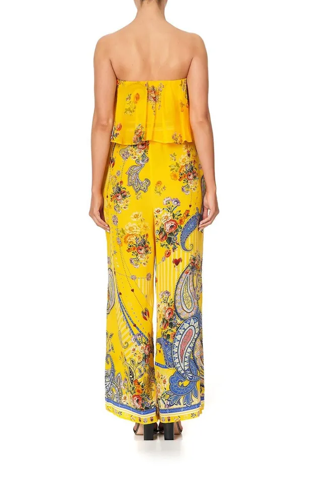 Women Playsuits and Jumpsuits Camilla Strapless Jumpsuit With Frill Own Muse