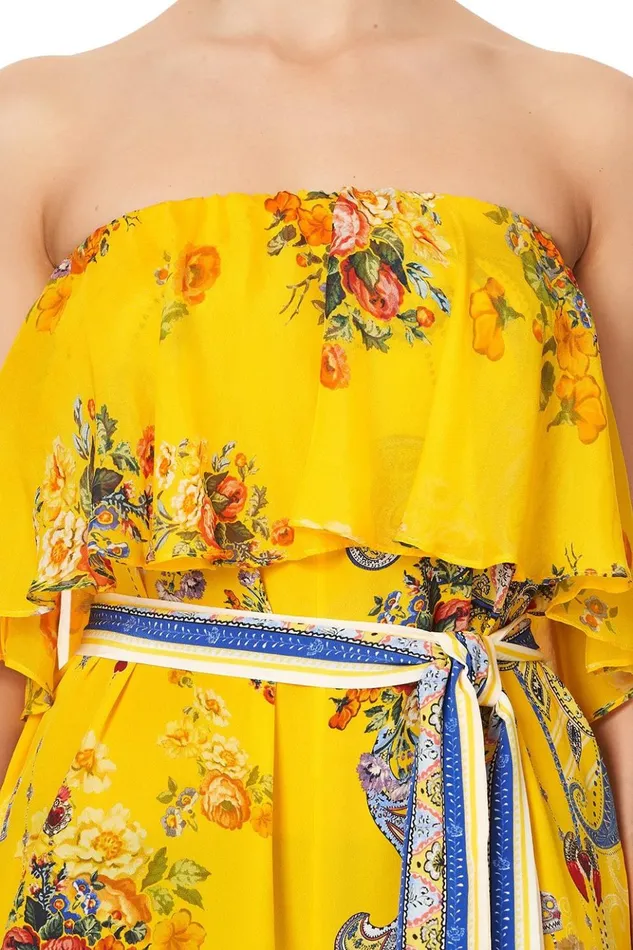 Women Playsuits and Jumpsuits Camilla Strapless Jumpsuit With Frill Own Muse