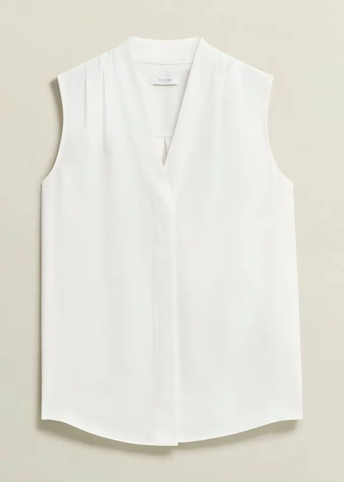 Women Poppy Blouse Ivory Hobbs Tops