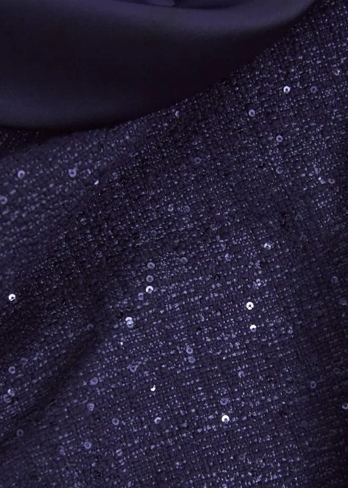 Women Prisha Sequin Tweed Dress Midnight Navy Hobbs Dresses and Jumpsuits